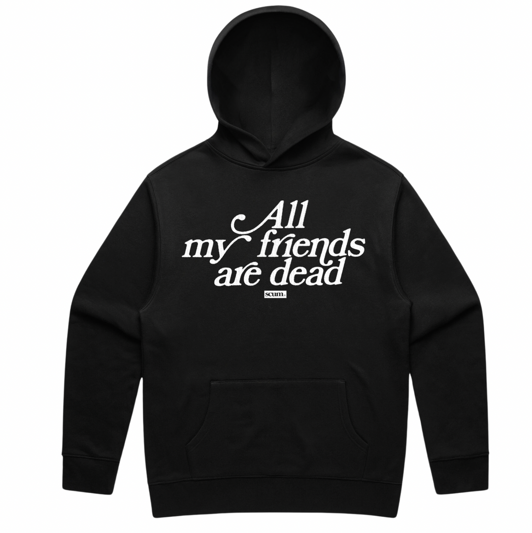 ALL MY FRIENDS ARE DEAD HOODIE – Scum Skateboarding
