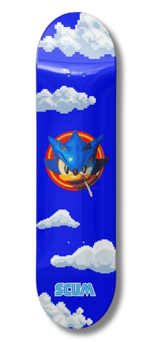 SONIC DECK - BLUE – Scum Skateboarding
